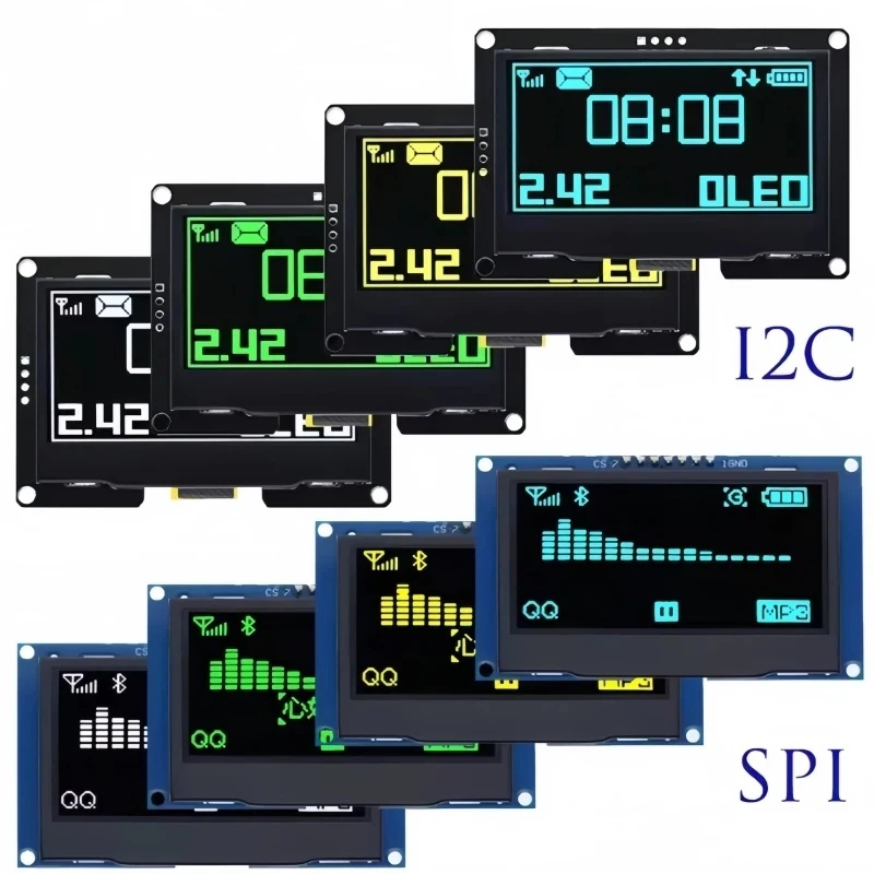 I2C Lcd Display - Module d'affichage OLED 2,42 pouces 128x64,
