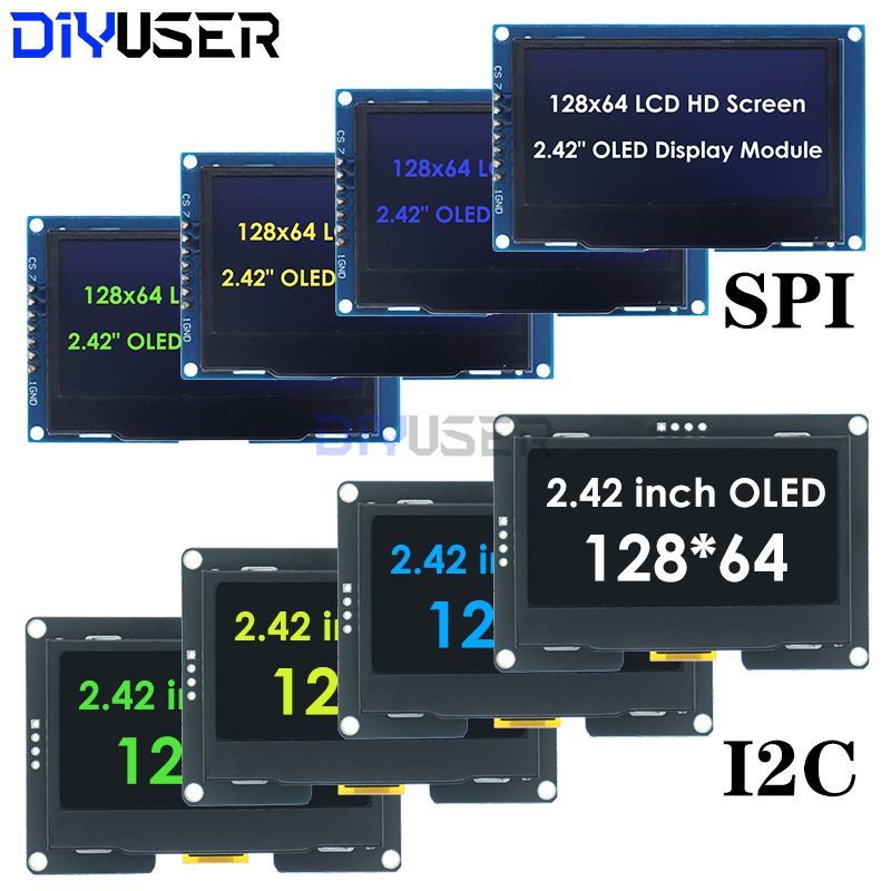 I2C Lcd Display - DIYUSER Module d'affichage OLED LCD 2,4