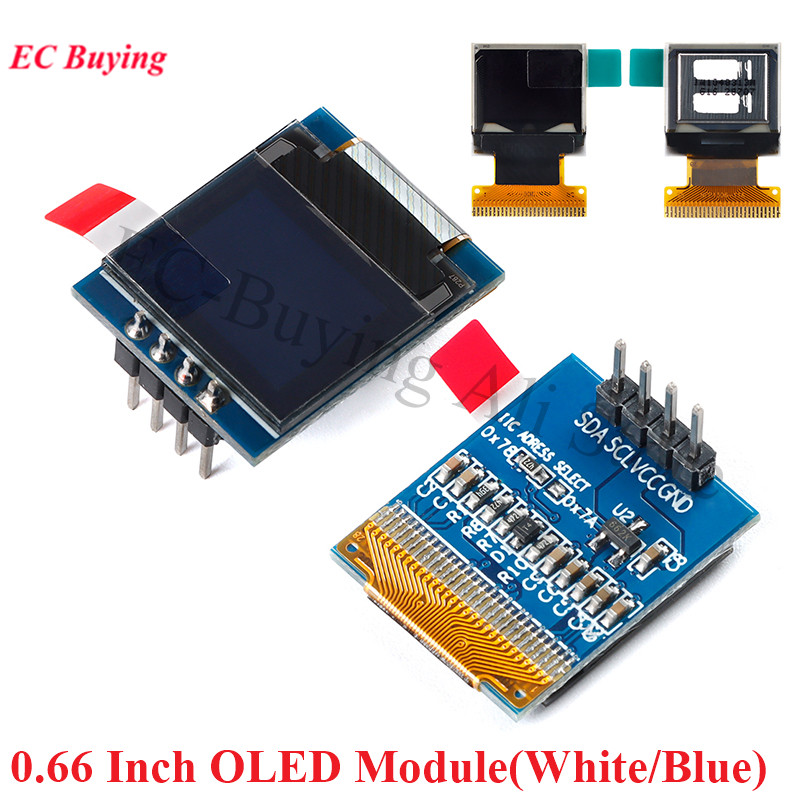 I2C Lcd Display - Module d'affichage LCD OLED de 0.66