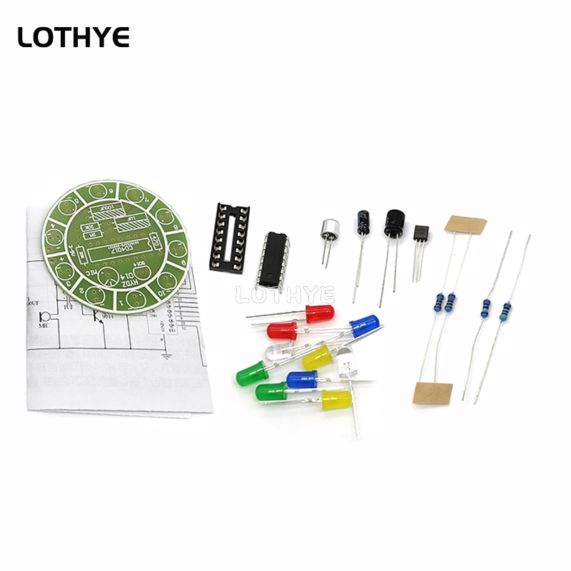 CD4017 kit de lumière LED rota - Diy Electronics Kits For Kids avis et prix